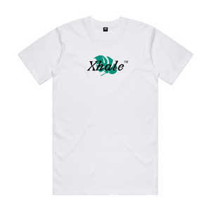 Breath of Fresh Air White T-Shirt. Small leaf design on front