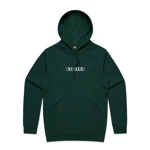 Xhale Eternal Hoodie Forest Green Layflat