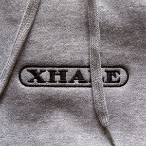 Xhale Eternal Hoodie Grey Close Up Front